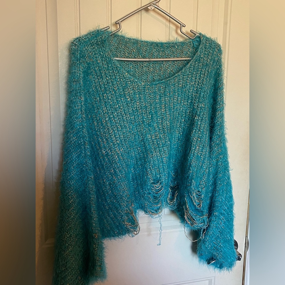 Distressed Oversized Sweater